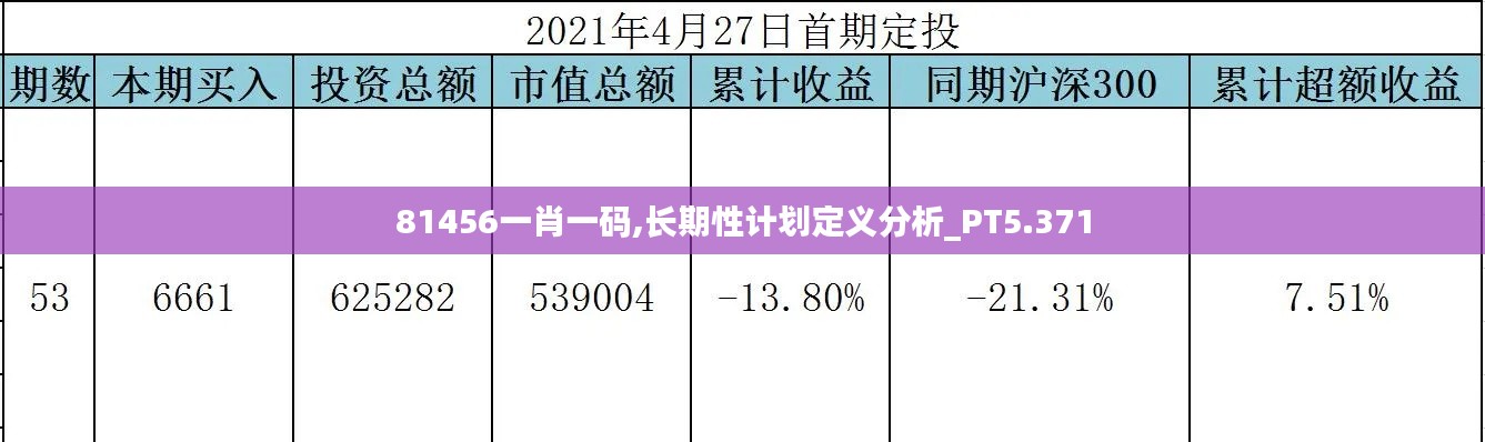 81456一肖一码,长期性计划定义分析_PT5.371