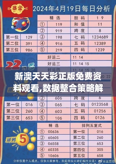 新澳天天彩正版免费资料观看,数据整合策略解析_The8.739