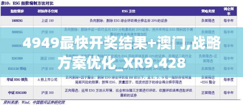 4949最快开奖结果+澳门,战略方案优化_XR9.428