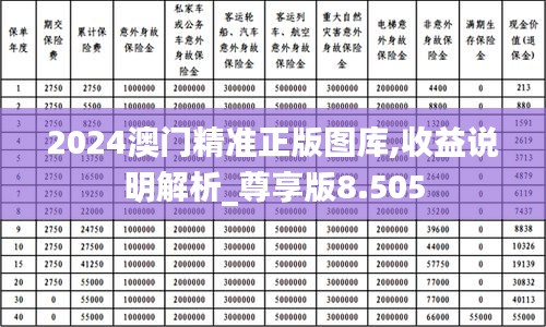 2024澳门精准正版图库,收益说明解析_尊享版8.505