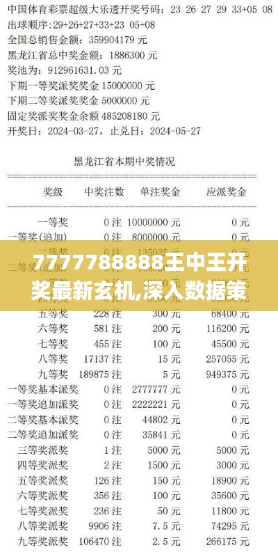 7777788888王中王开奖最新玄机,深入数据策略设计_L版8.770