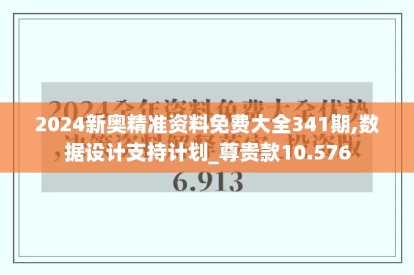 2024新奥精准资料免费大全341期,数据设计支持计划_尊贵款10.576