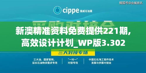 新澳精准资料免费提供221期,高效设计计划_WP版3.302