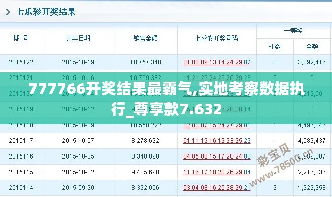 777766开奖结果最霸气,实地考察数据执行_尊享款7.632