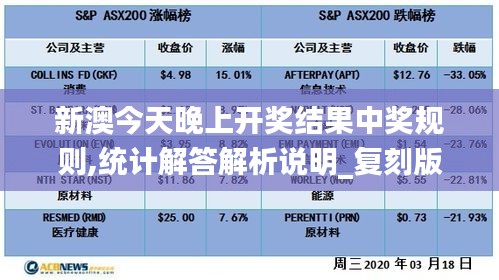 新澳今天晚上开奖结果中奖规则,统计解答解析说明_复刻版3.248