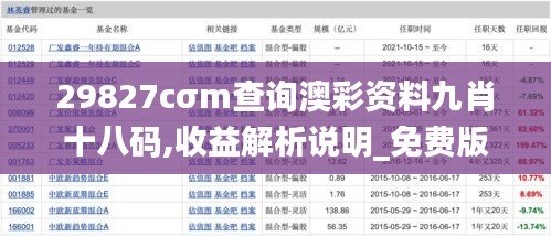 29827cσm查询澳彩资料九肖十八码,收益解析说明_免费版13.596