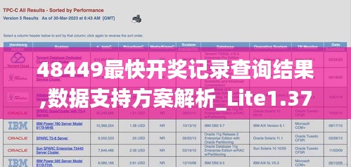 48449最快开奖记录查询结果,数据支持方案解析_Lite1.377