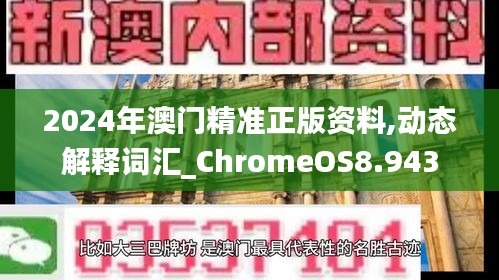 2024年澳门精准正版资料,动态解释词汇_ChromeOS8.943