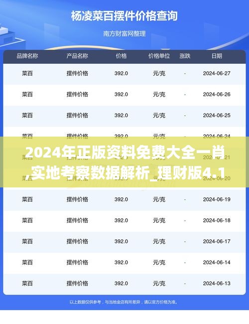 2024年正版资料免费大全一肖,实地考察数据解析_理财版4.115