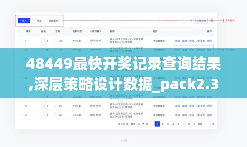 48449最快开奖记录查询结果,深层策略设计数据_pack2.315