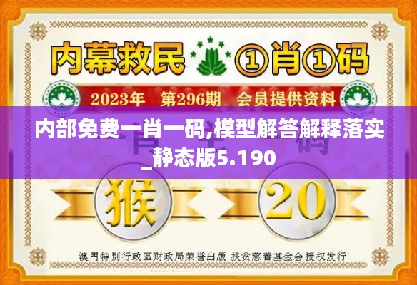 内部免费一肖一码,模型解答解释落实_静态版5.190