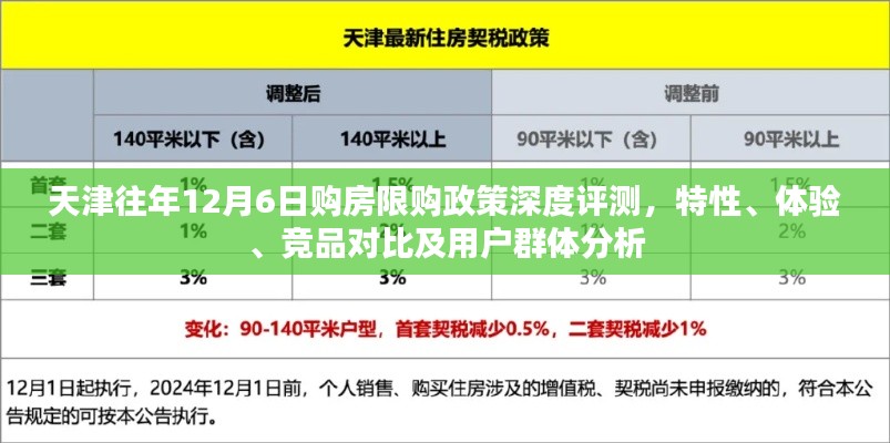 天津往年购房政策深度解析，限购政策特性、体验、竞品对比与用户群体分析