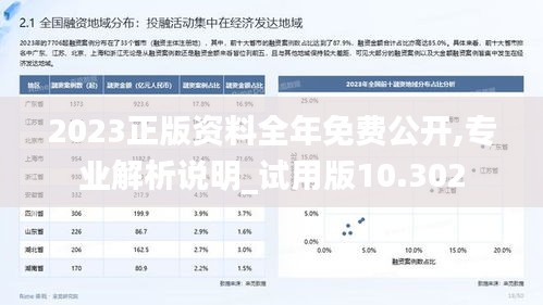 2023正版资料全年免费公开,专业解析说明_试用版10.302