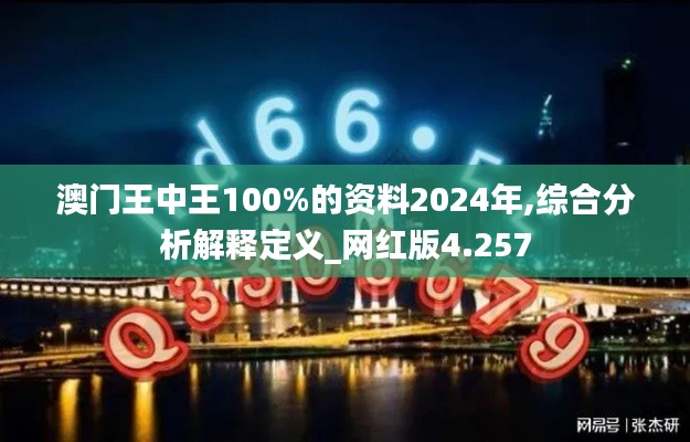 澳门王中王100%的资料2024年,综合分析解释定义_网红版4.257