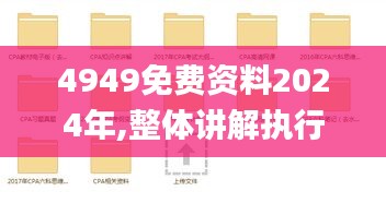 4949免费资料2024年,整体讲解执行_专业版10.717