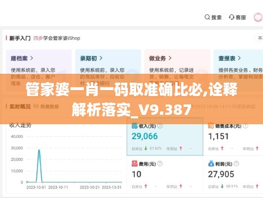 管家婆一肖一码取准确比必,诠释解析落实_V9.387