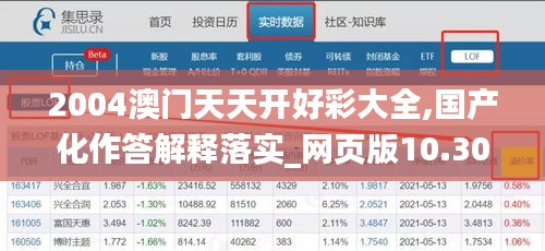 2004澳门天天开好彩大全,国产化作答解释落实_网页版10.302