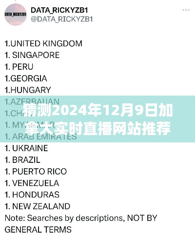 初学者与进阶用户指南，如何猜测并推荐观看加拿大实时直播网站（2024年12月版）