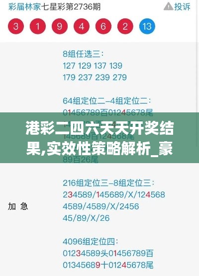 港彩二四六天天开奖结果,实效性策略解析_豪华款2.521