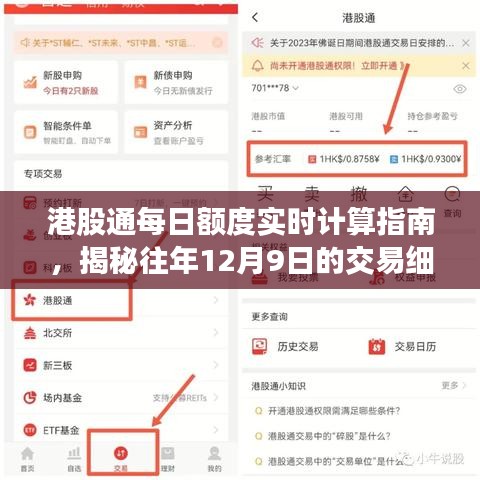 港股通每日额度实时计算指南，揭秘往年交易细节，聚焦12月9日交易细节分析
