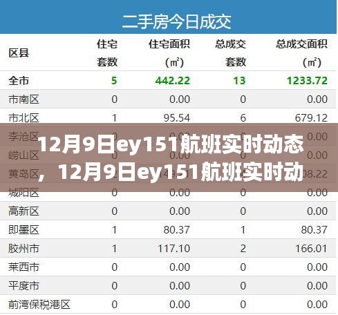 12月9日EY151航班实时动态全面评测与介绍