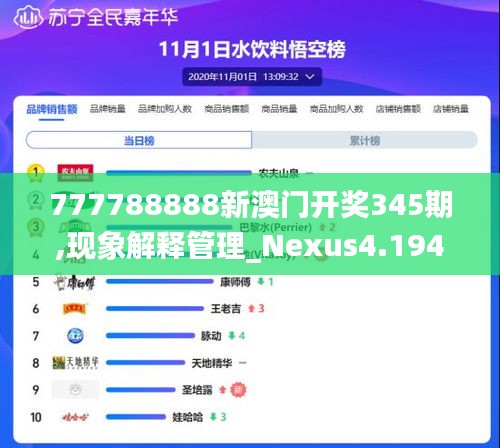 777788888新澳门开奖345期,现象解释管理_Nexus4.194