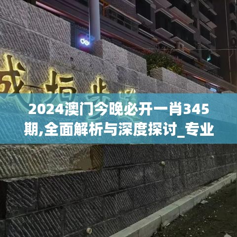 2024澳门今晚必开一肖345期,全面解析与深度探讨_专业款2.559