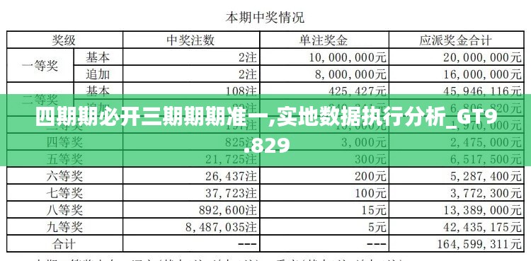 四期期必开三期期期准一,实地数据执行分析_GT9.829