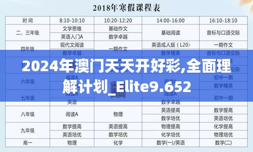 2024年澳门天天开好彩,全面理解计划_Elite9.652