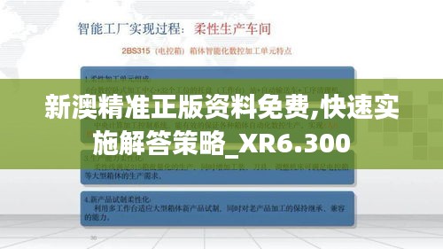 新澳精准正版资料免费,快速实施解答策略_XR6.300