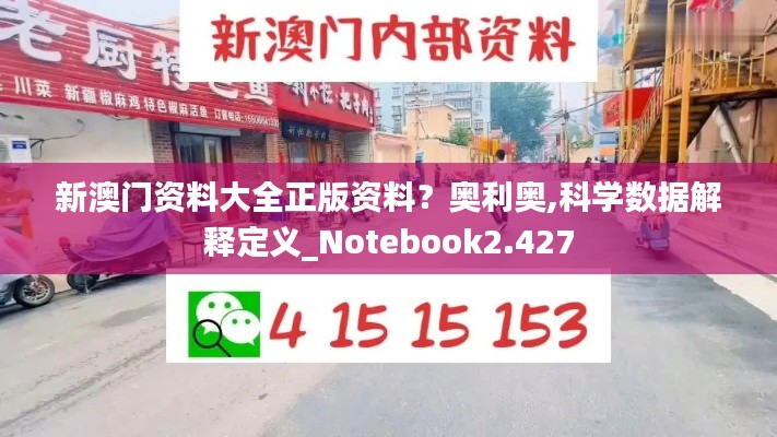 新澳门资料大全正版资料？奥利奥,科学数据解释定义_Notebook2.427