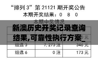 新澳历史开奖记录查询结果,可靠性执行方案_冒险款2.205