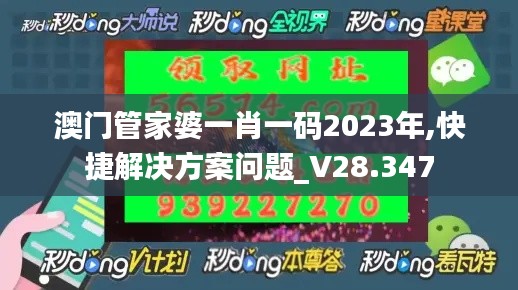 澳门管家婆一肖一码2023年,快捷解决方案问题_V28.347