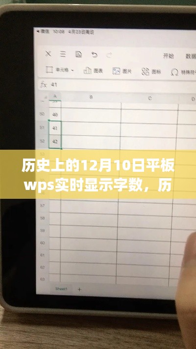 平板WPS实时显示字数技术革新历程，历史上的12月10日回顾