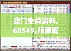 澳门生肖资料,60549,预测解读说明_yShop5.923