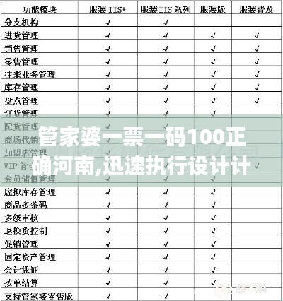 管家婆一票一码100正确河南,迅速执行设计计划_4DM14.178