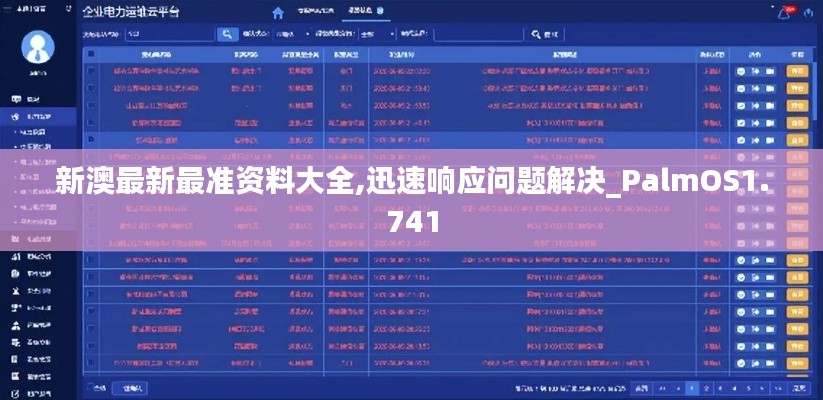 新澳最新最准资料大全,迅速响应问题解决_PalmOS1.741