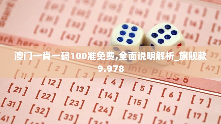 澳门一肖一码100准免费,全面说明解析_旗舰款9.978