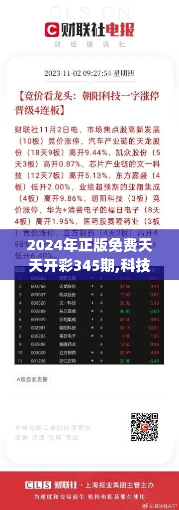 2024年正版免费天天开彩345期,科技成语分析定义_黄金版15.205