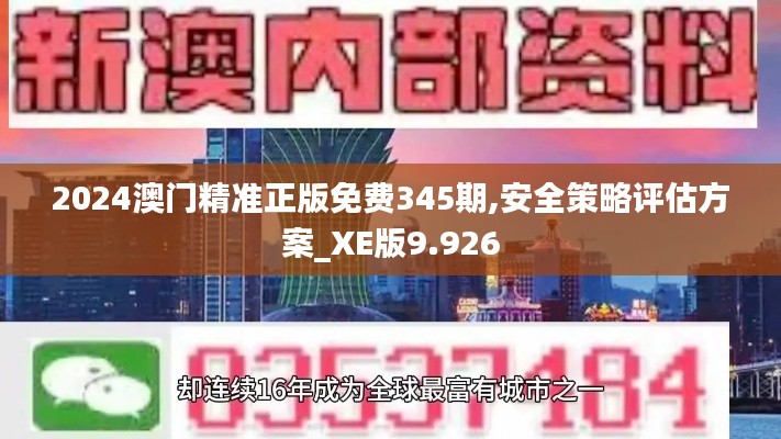 2024澳门精准正版免费345期,安全策略评估方案_XE版9.926