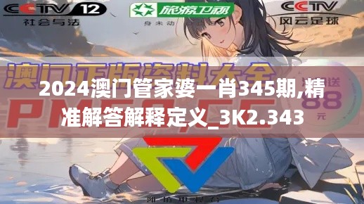 2024澳门管家婆一肖345期,精准解答解释定义_3K2.343