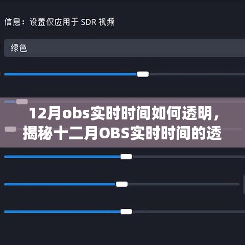 揭秘十二月OBS实时时间的透明化进程，背景、事件与影响全解析