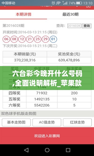 六台彩今晚开什么号码,全面说明解析_苹果款18.370