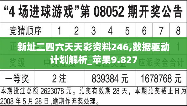 新址二四六天天彩资料246,数据驱动计划解析_苹果9.827