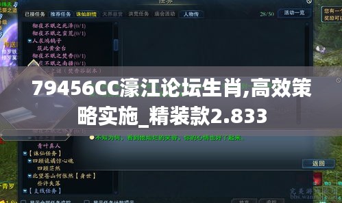 79456CC濠江论坛生肖,高效策略实施_精装款2.833