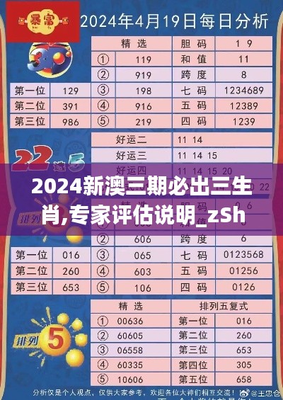 2024新澳三期必出三生肖,专家评估说明_zShop5.645