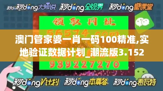 澳门管家婆一肖一码100精准,实地验证数据计划_潮流版3.152