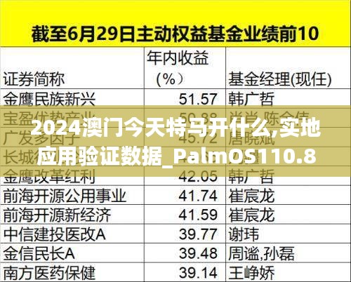 2024澳门今天特马开什么,实地应用验证数据_PalmOS110.867