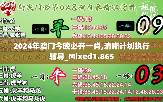 2024年澳门今晚必开一肖,清晰计划执行辅导_Mixed1.865