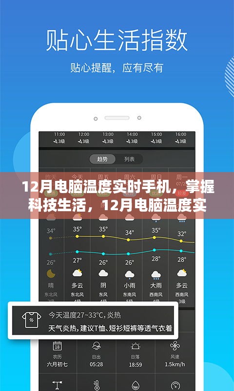 掌握科技生活，12月电脑温度实时手机监控解析